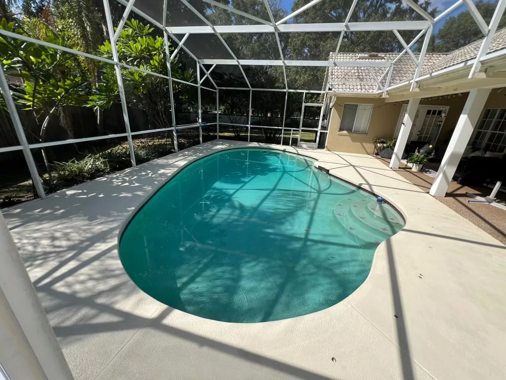Screened Florida pool patio and exterior living space